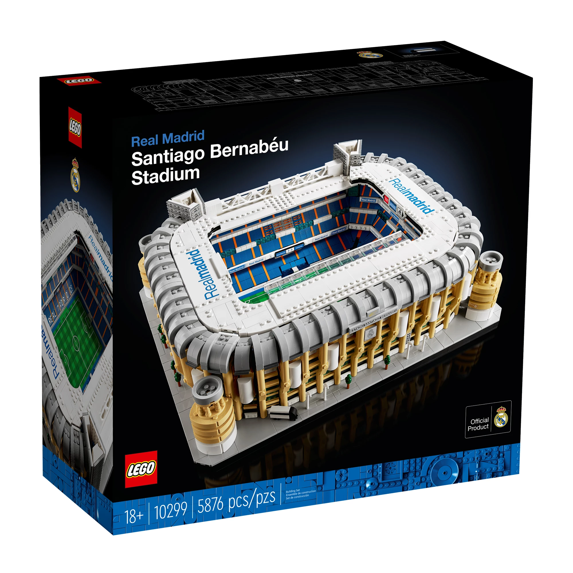 Блочный конструктор LEGO Creator Реал Мадрид – Стадион Сантьяго Бернабеу (10299)
