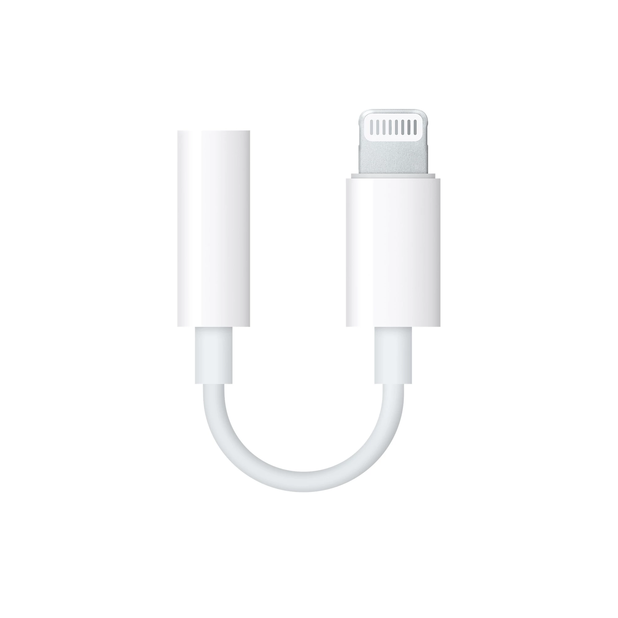 NO BOX  Apple Lightning to 3.5mm Headphones for iPhone (MMX62)(Оригинал из комплекта iPhone)