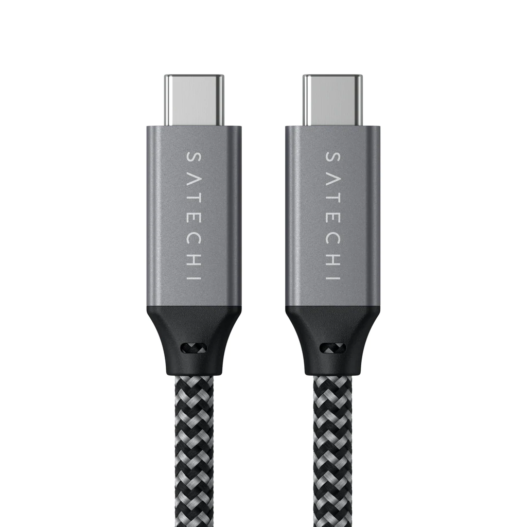 Satechi USB4 C to C Cable 100W Space Gray (25 cm) (ST-U4C25M)