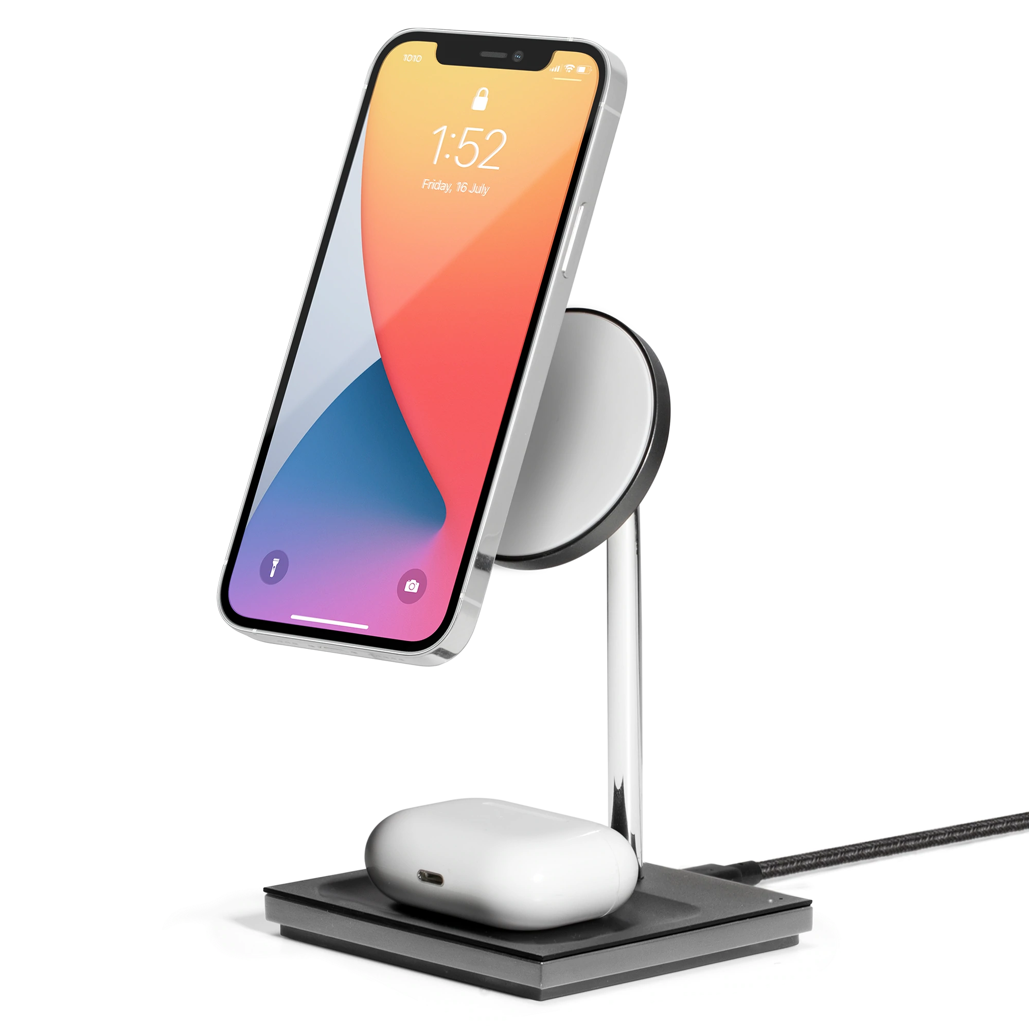 Купить Беспроводное зарядное устройство Native Union Snap 2-in-1 Magnetic  Wireless Charger Cosmos Black (SNAP-2IN1-WL-BLK) выгодно в Киеве | цена и  обзор в интернет магазине NewTime