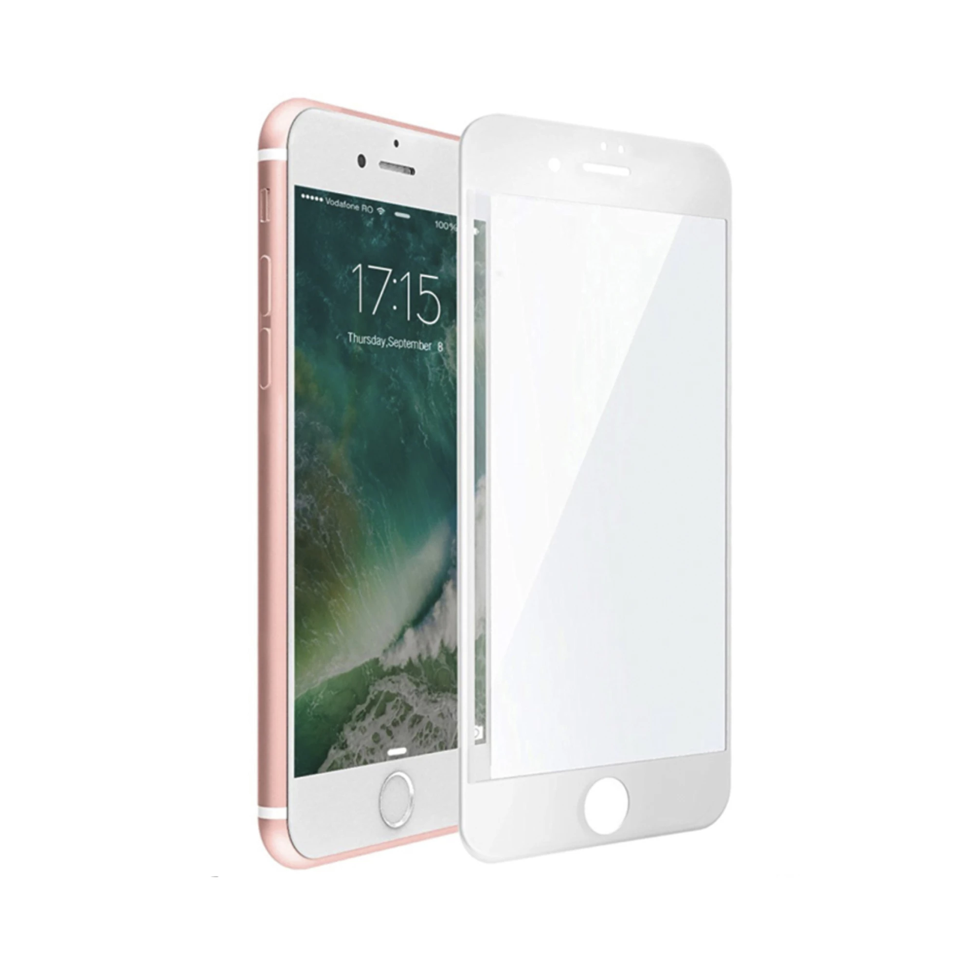 Захисне скло iPhone 7/8 Plus 3D Full Cover Protection White