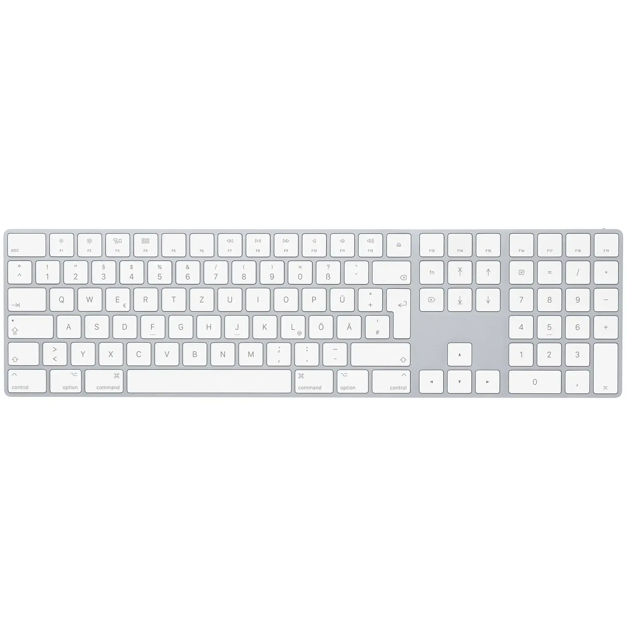 Купить Apple Magic Keyboard with Numeric Keypad - German (MQ052D/A) |  немецкая раскладка выгодно в Киеве | цена и обзор в интернет магазине  NewTime