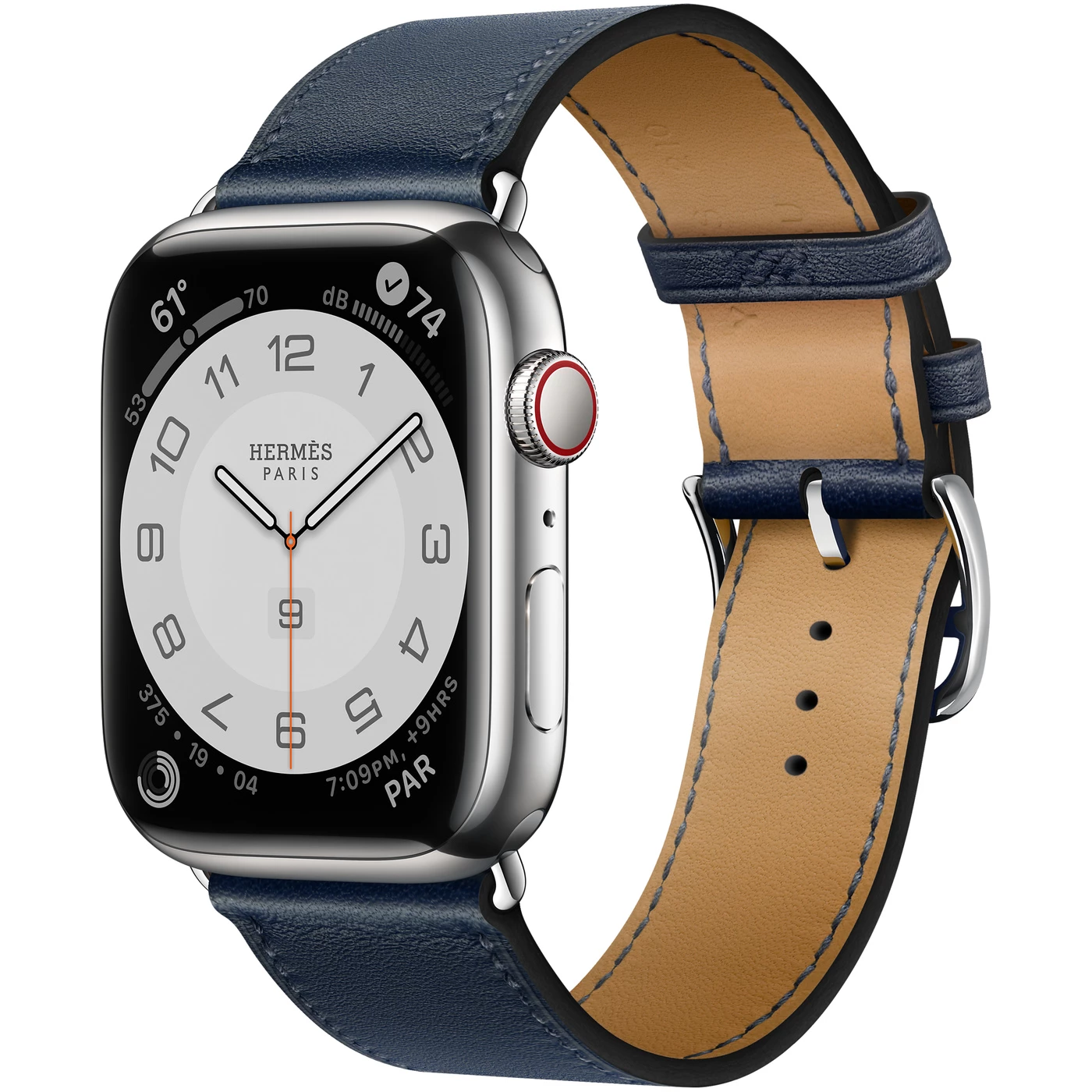 Apple Watch HERMES S7 45mm 銀 #062