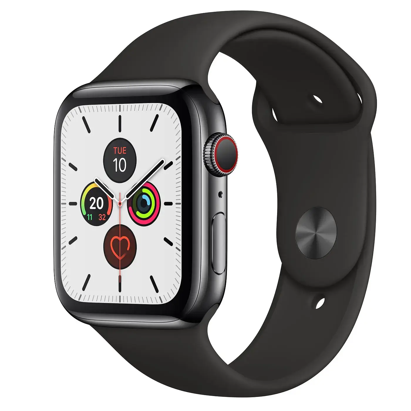 Space black stainless steel sales