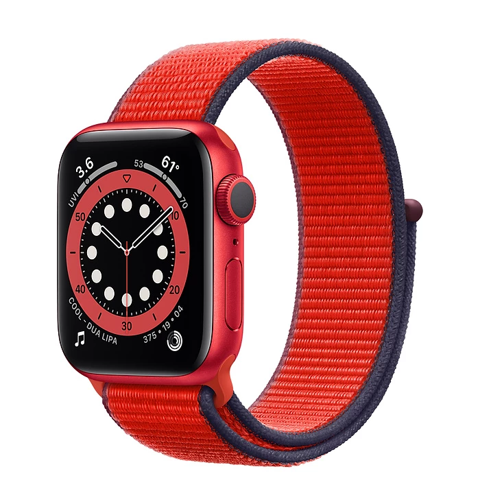 Apple Watch Series 6 GPS 40mm (PRODUCT)RED Aluminum Case (M02C3) with (PRODUCT)RED Sport Loop (MG443)