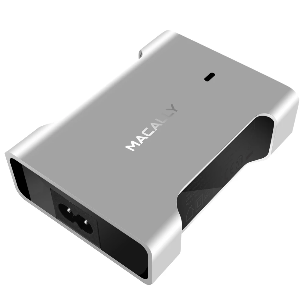 Мережний зарядний пристрій Macally з USB-C портом 61W (5-20V/3A) та синхрозарядним MagPlug™ USB-C кабель (180 см) (CHARGER61-EU)