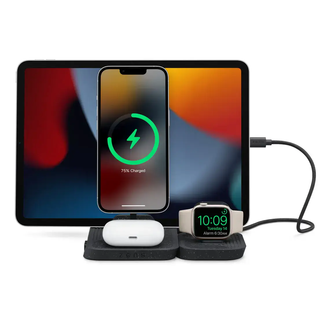 Купить Модульная зарядная станция Zens 4-in-1 Modular Wireless Charger ...