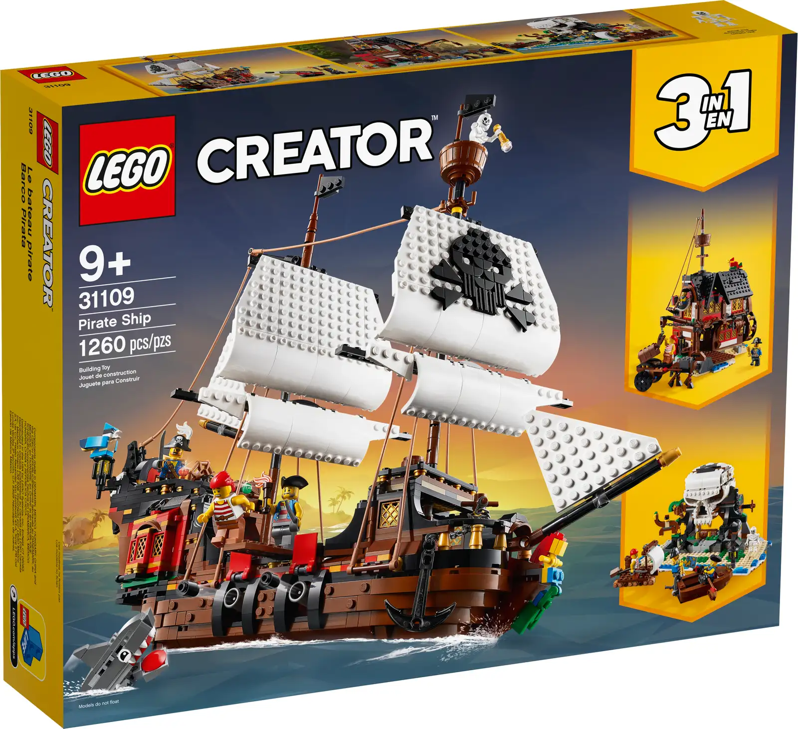 Блоковий конструктор LEGO Creator Пиратский корабль (31109)