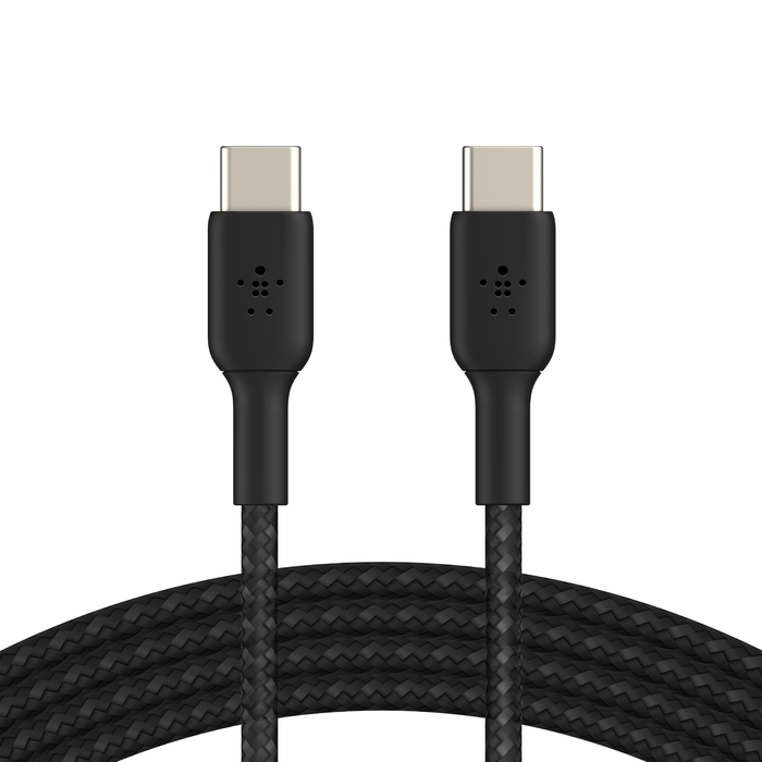 Кабель Belkin BoostCharge Braided USB-C to USB-C Cable 1m Black (CAB004bt1MBK)