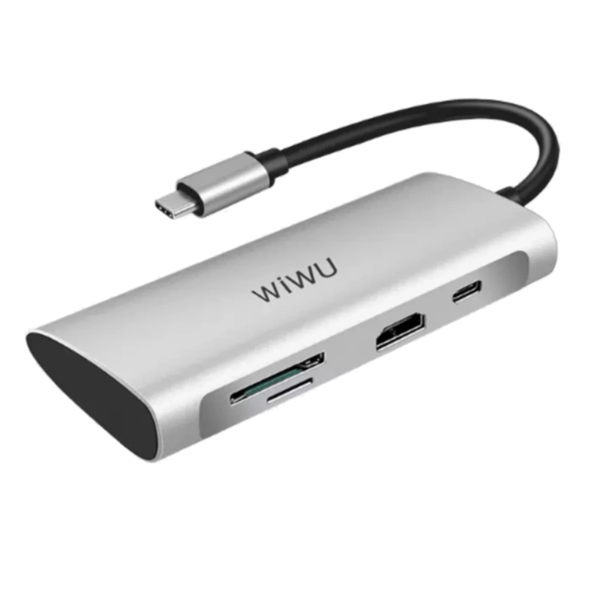 WiWU Apollo A931HRT 7 in 1 USB-C Hub Silver