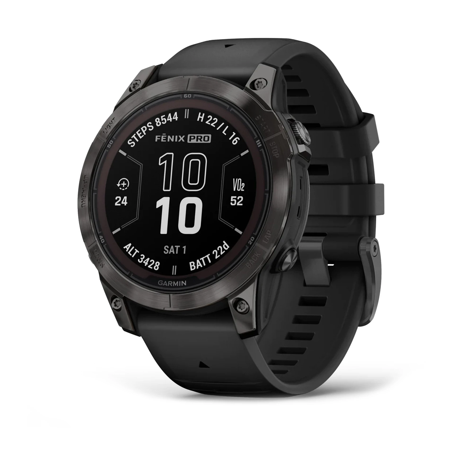 Смарт-часы Garmin Fenix 7 Pro Sapphire Solar Edition | 47 мм Carbon Grey DLC Titanium with Black Band (010-02777-11)