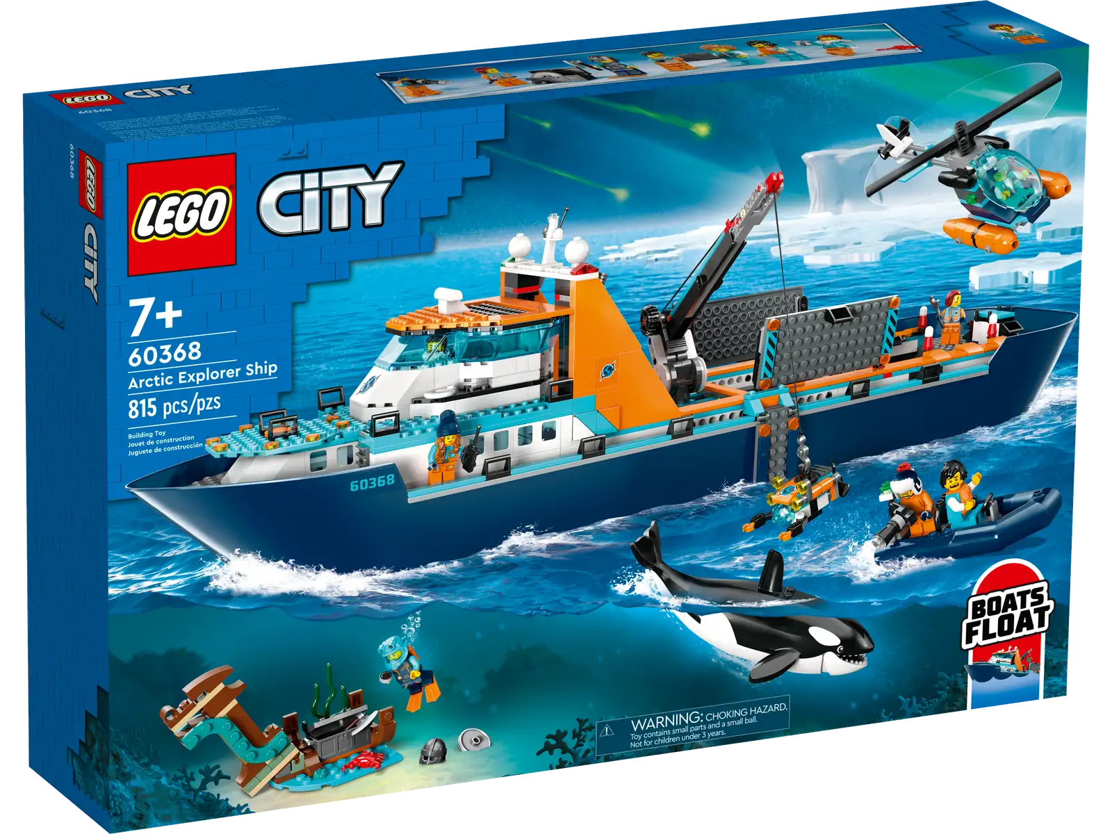 Блоковий конструктор LEGO City Арктичний дослідницький корабель (60368)