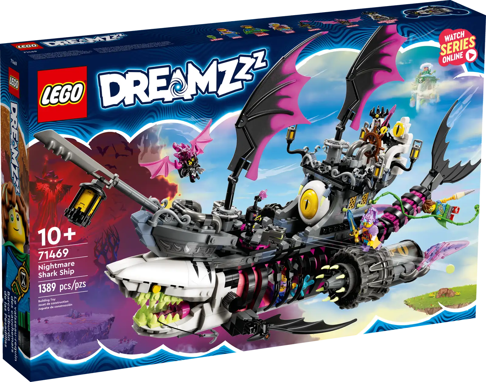 Блоковий конструктор LEGO DREAMZzz Корабель Кошмарної Акули (71469)