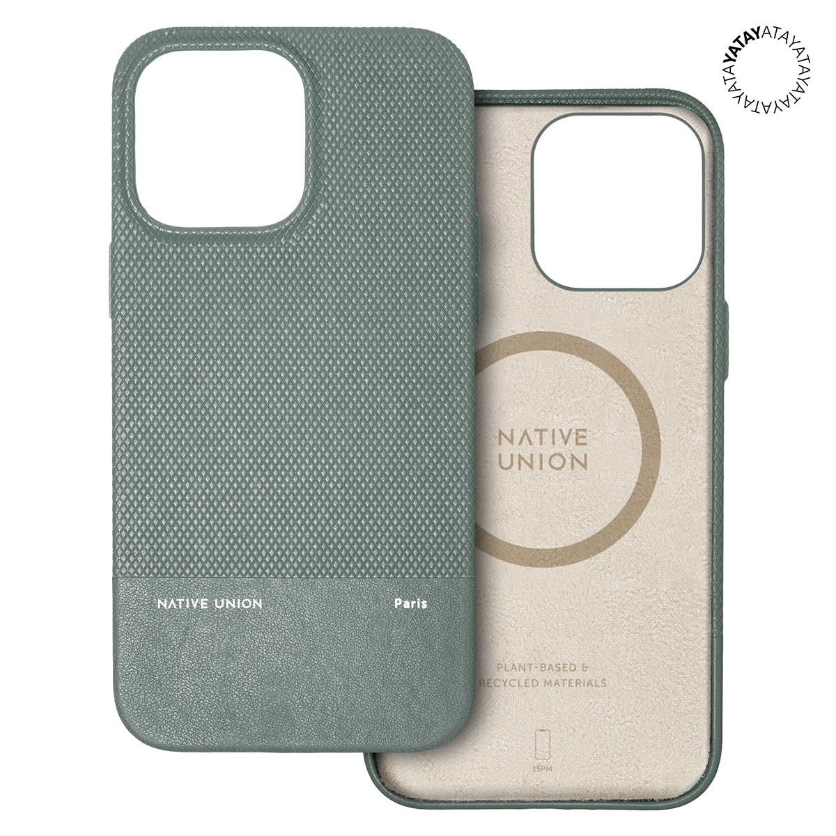 Native Union RE Classic Case for iPhone 15 Pro Max Slate Green RECLA GRN NP23PM