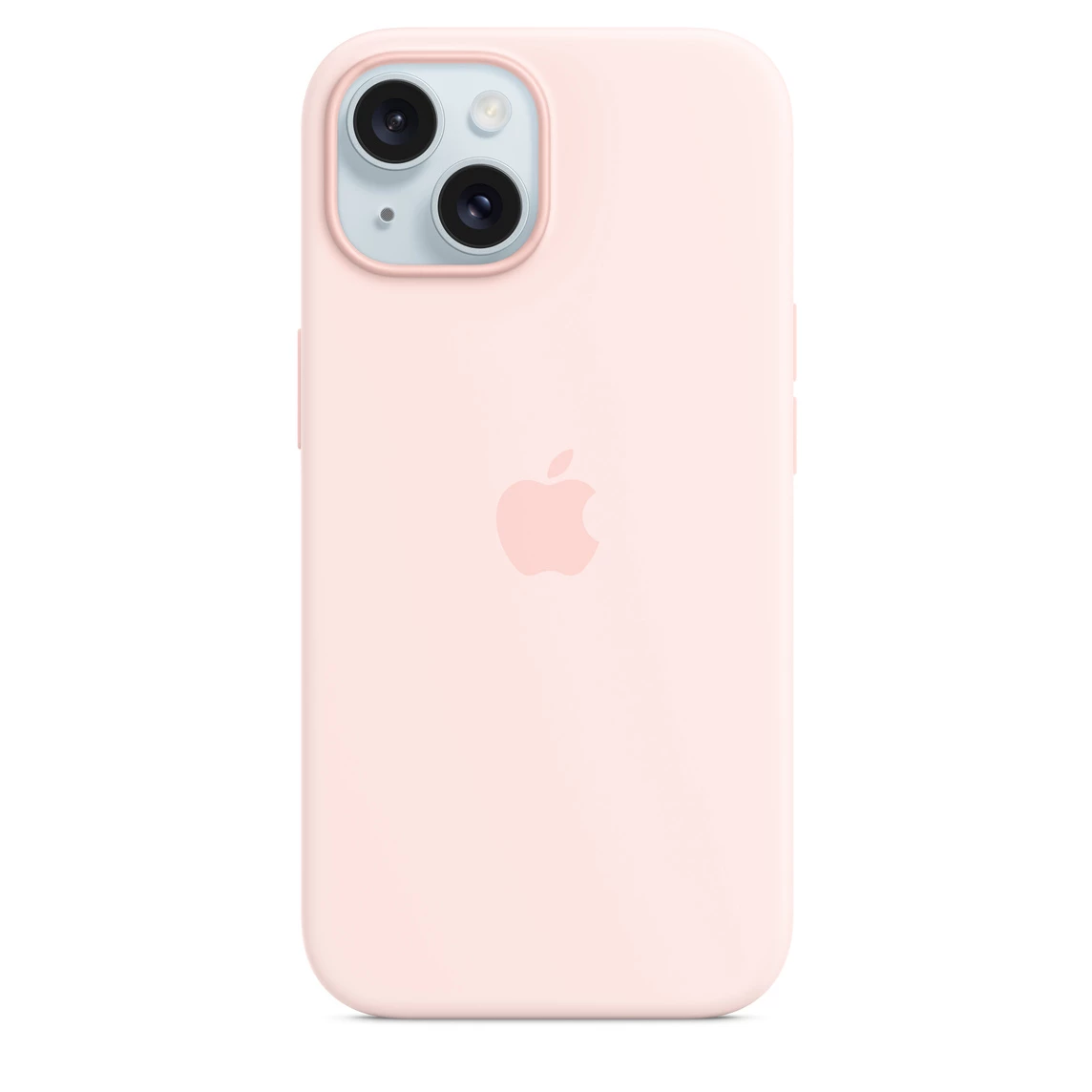 Чохол Apple iPhone 15 Silicone Case with MagSafe Lux Copy - Light Pink