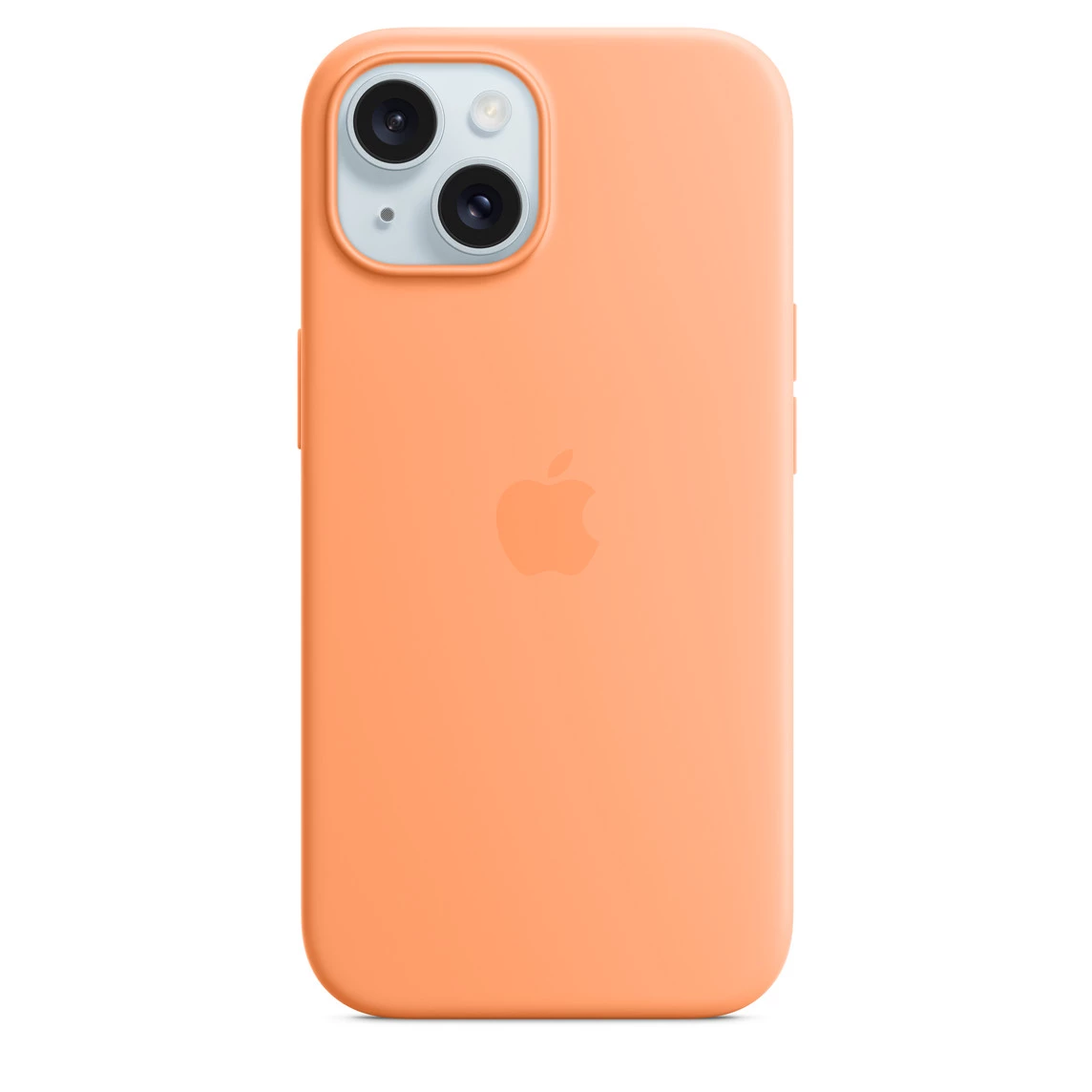 Чохол Apple iPhone 15 Silicone Case with MagSafe Lux Copy - Orange Sorbet