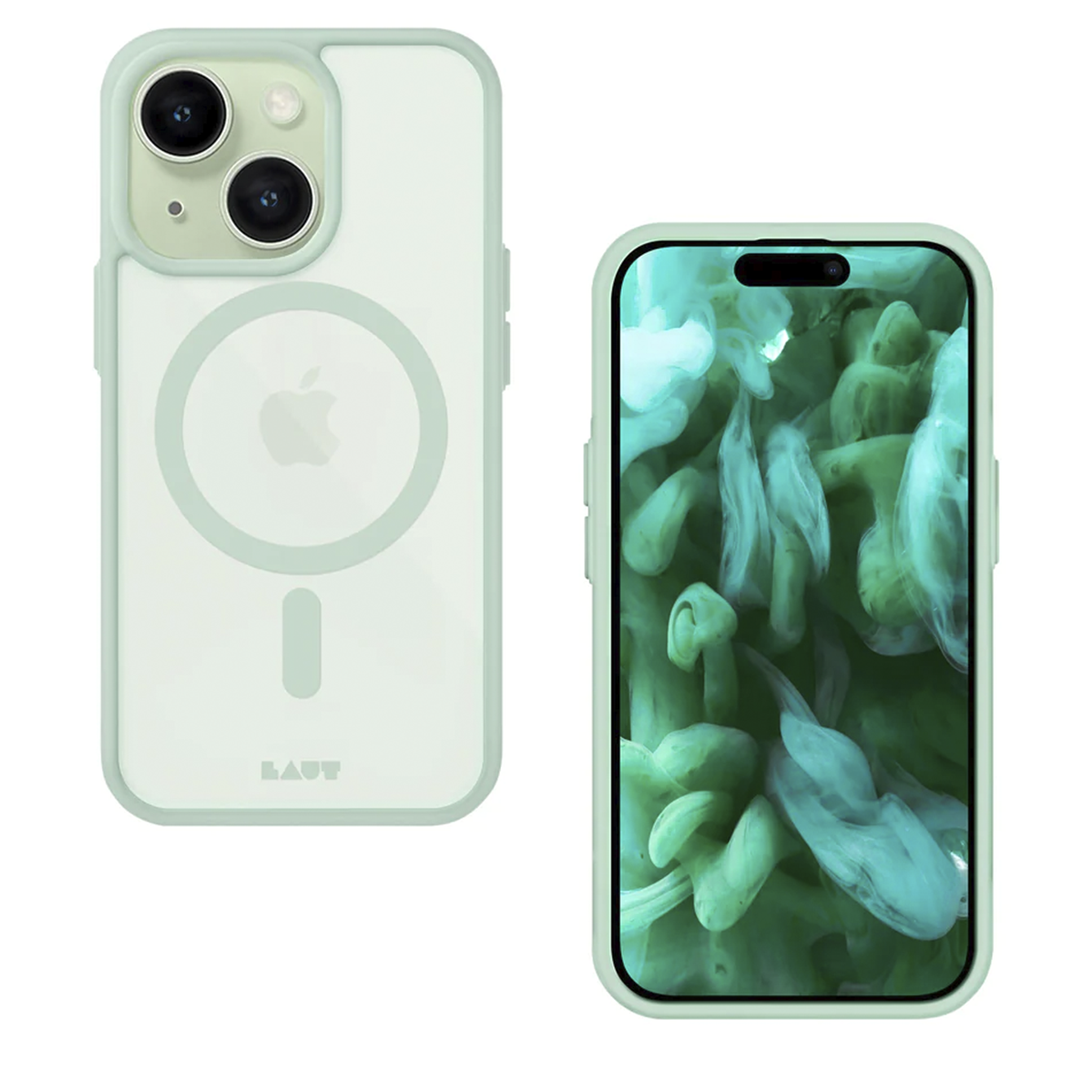 Чохол LAUT HUEX PROTECT case with MagSafe for iPhone 15 Plus - Mint (L_IP23C_HPT_MT)