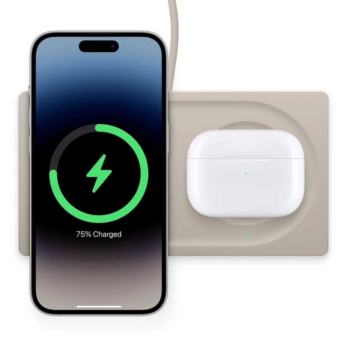 Купить Беспроводная зарядная панель Belkin BoostCharge Pro 2-in-1 Wireless  Charging Pad with Official MagSafe Charging 15W - Brown (WIZ019ttSA)  выгодно в Киеве | цена и обзор в интернет магазине NewTime