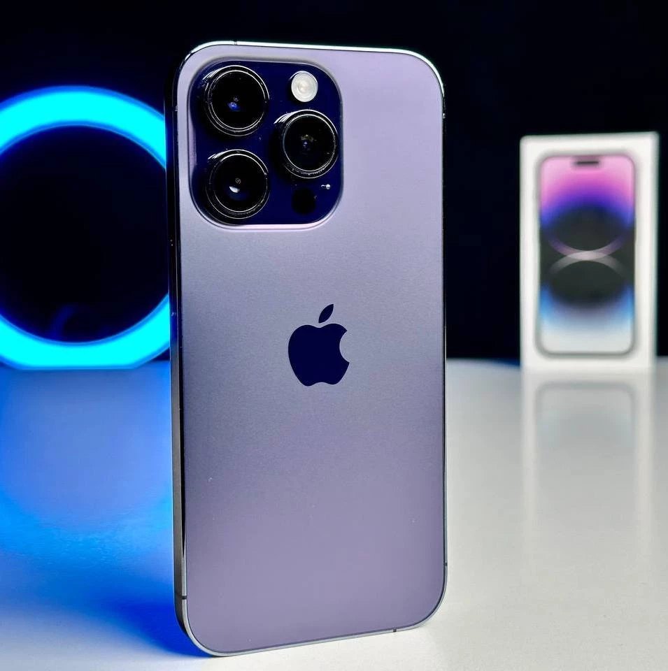 USED Apple iPhone 14 Pro 256GB Deep Purple (MQ1F3)🔋91%(Стан - 8.9/10, Комплект - Повний | гарантія - 1 міс.)