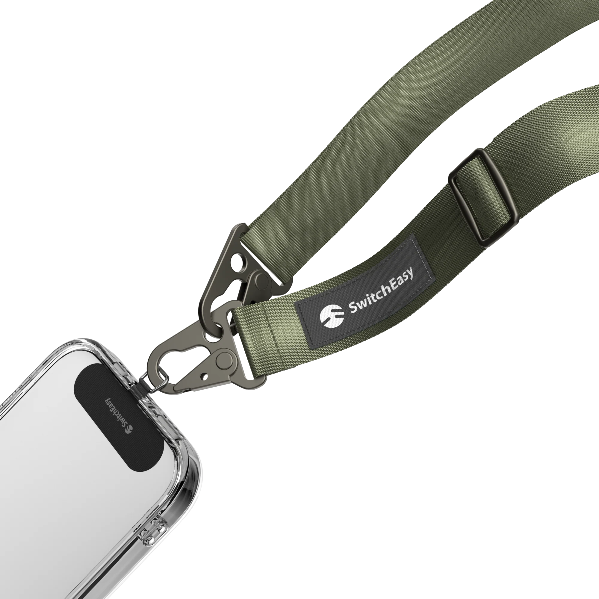 Купить Ремешок через плечо SwitchEasy Easy Strap+Easy Strap Card 25mm -  Army Green (SPHIPH155AN23) выгодно в Киеве | цена и обзор в интернет  магазине NewTime