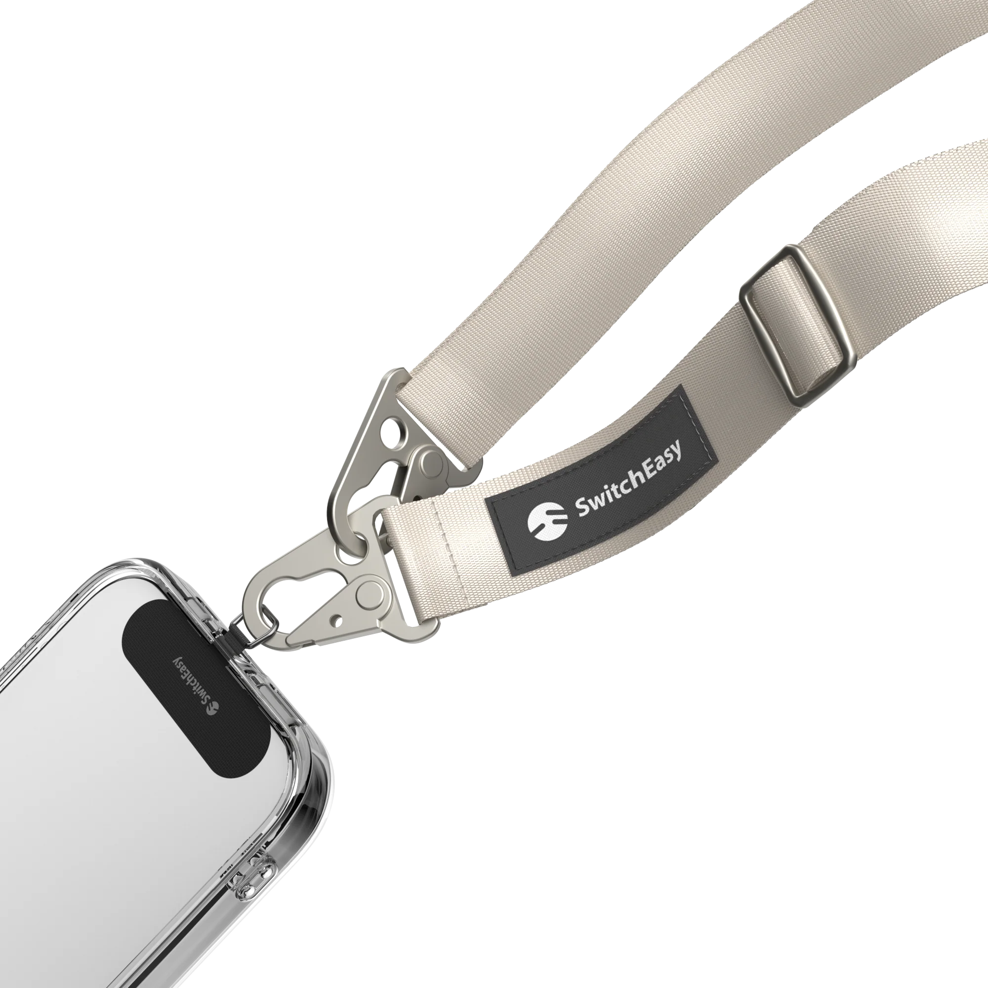 Купить Ремешок через плечо SwitchEasy Easy Strap+Easy Strap Card 25mm -  Coconut White (SPHIPH155CH23) выгодно в Киеве | цена и обзор в интернет  магазине NewTime