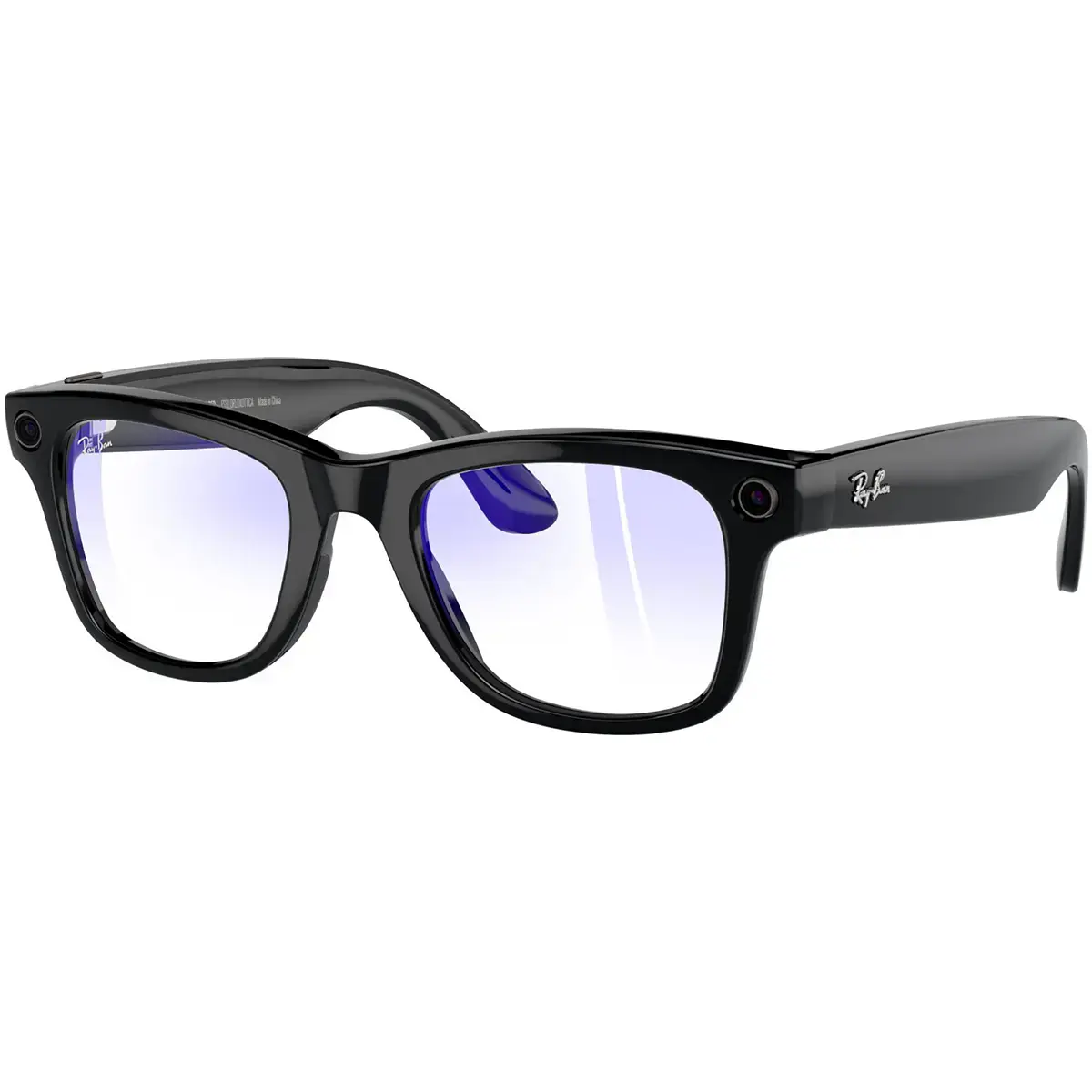Ray Ban Meta Wayfarer Standard Shiny Black Clear RW4006 601 SB 50 22 NewTime