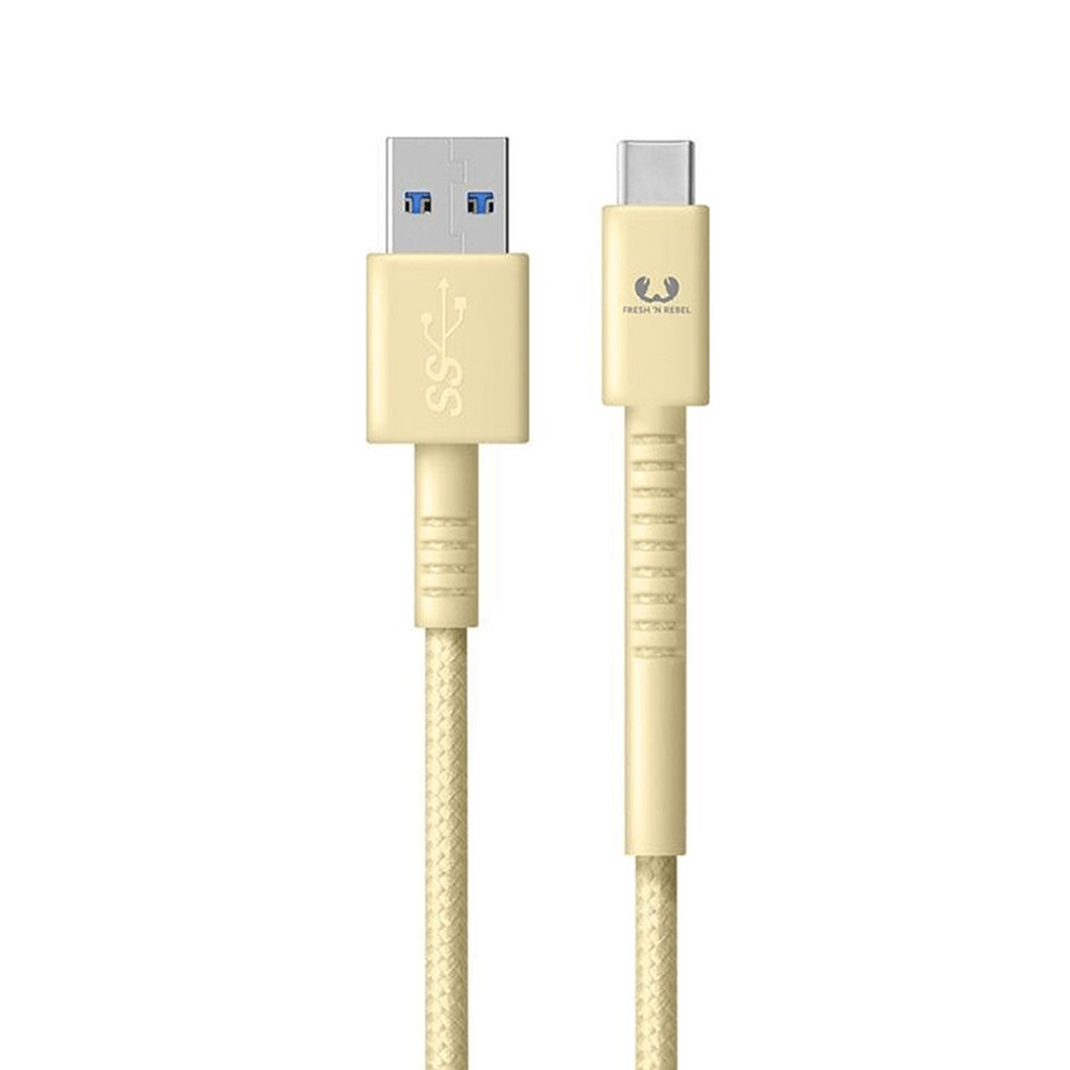 Кабель Fresh 'N Rebel Fabriq USB-A to USB-C Cable 1,5m Buttercup (2CCF150BC)