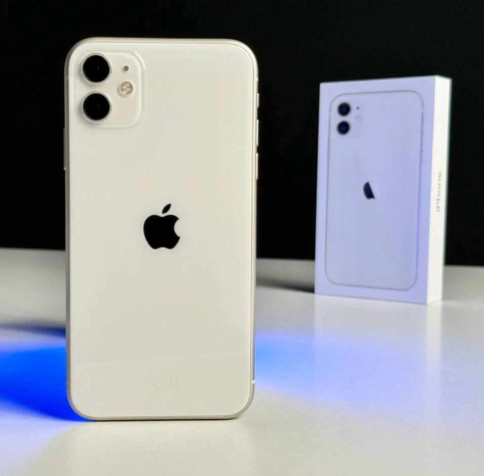 USED Apple iPhone 11 64GB White (MHCQ3, MHDC3)🔋92%(Стан - 9.5/10, Комплект - Повний | гарантія - 1 міс.)