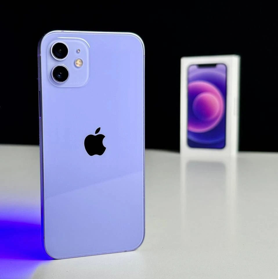 Купить Б/у Apple iPhone 12 128GB Purple (MJNP3)🔋100%(Состояние - 9/10,  Комплект - Полный | гарантия - 1 мес.) выгодно в Киеве | цена и обзор в  интернет магазине NewTime