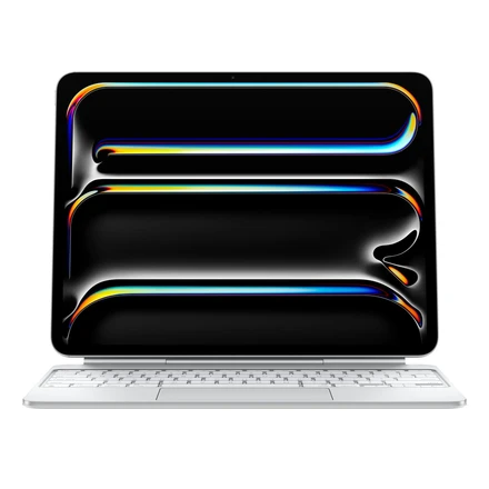 Чохол-клавіатура з підсвіткою для планшета Apple Magic Keyboard for iPad Pro 13‑inch [M4] - Ukrainian - White (MWR43UA/A)