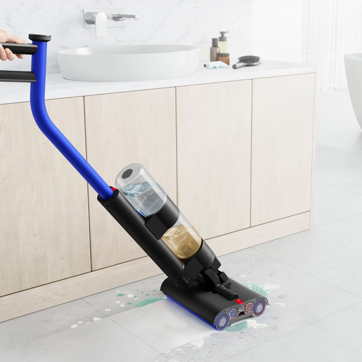 Купить Пылесос для влажной уборки Dyson WashG1 - Electric Brake Blue/Black  (486236-01) EU выгодно в Киеве | цена и обзор в интернет магазине NewTime