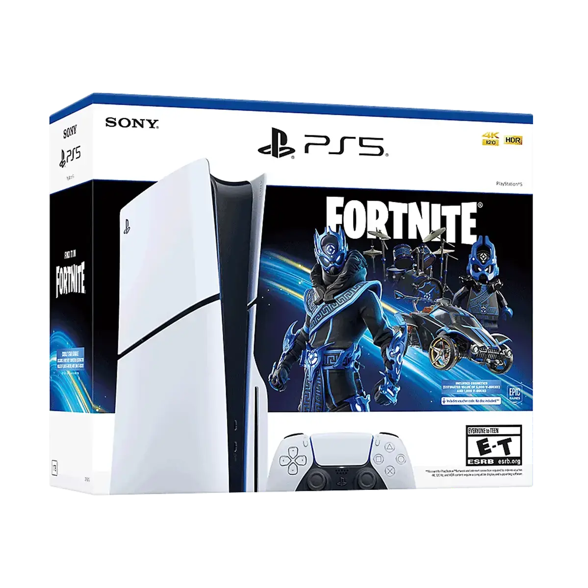 Sony PlayStation 5 Slim Blu Ray 1TB Fortnite Cobalt Star Bundle 1000045165 NewTime